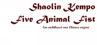  Shaolin Kempo Five Animal Fist